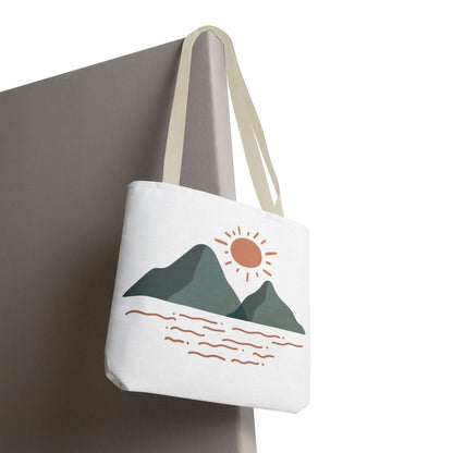Scenic Mountain Tote Bag, AOP Eco-Friendly Bag for Nature Lovers, Travel Essentials, Beach Tote, Gift for Adventurers