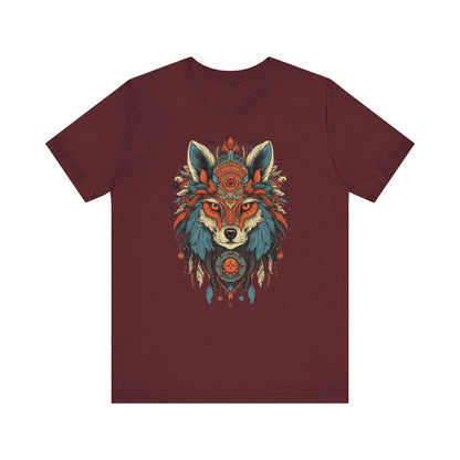 Bohemian Wolf Graphic Tee | Cool T-Shirt, Casual Wear, Nature Lover Gift, Festival Outfit, Unisex Style
