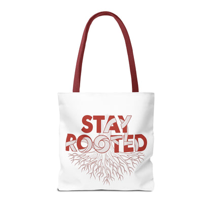 Stay Rooted Tote Bag | Eco-Friendly Carryall, Motivational Gift, Nature Lover Accessory, Daily Essentials, Earth Day