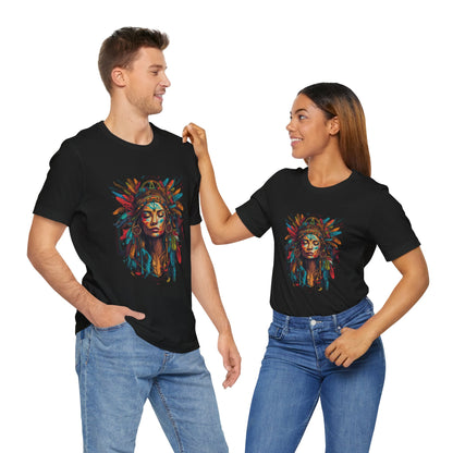 Bohemian Spirit Tee | Colorful Goddess Shirt, Artistic Graphic Tee, Festival Top, Unique Gift for Her, Boho Clothing