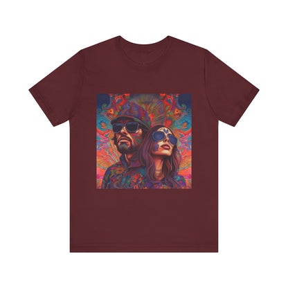 Bohemian Vibes Unisex Tee, Perfect for Festivals, Concerts, Casual Outings, Gifts, Unisex Graphic Shirt, Psychedelic Art T-Shirt