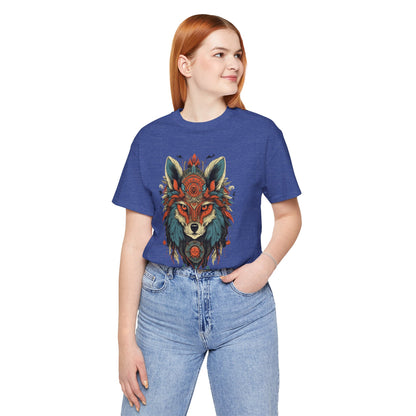 Bohemian Wolf Graphic Tee | Cool T-Shirt, Casual Wear, Nature Lover Gift, Festival Outfit, Unisex Style