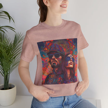 Bohemian Vibes Unisex Tee, Perfect for Festivals, Concerts, Casual Outings, Gifts, Unisex Graphic Shirt, Psychedelic Art T-Shirt
