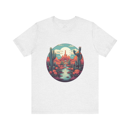Desert Sunset Tee, Relaxed Fit Shirt, Nature Lover Gift, Casual Wear, Summer Vibes, Outdoor Adventure Clothing