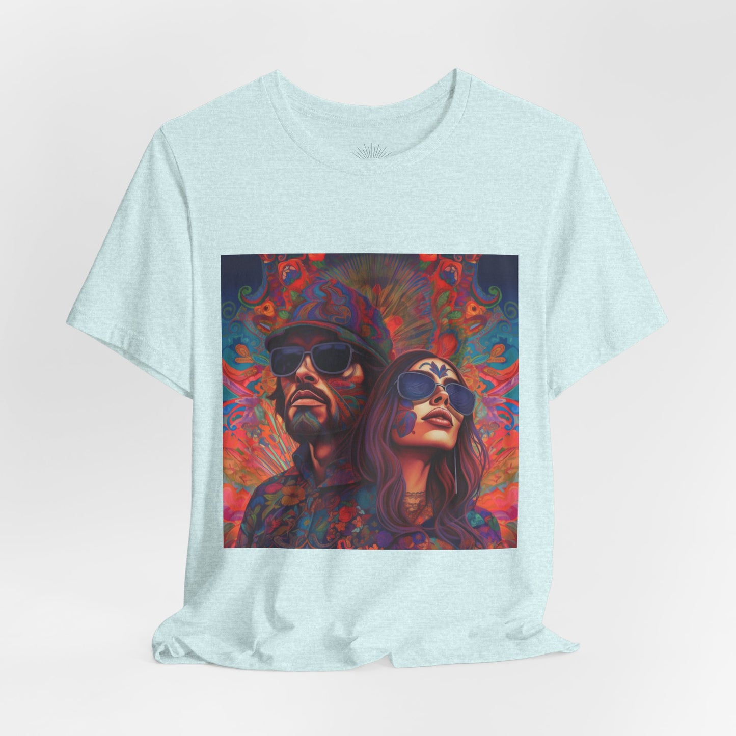 Bohemian Vibes Unisex Tee, Perfect for Festivals, Concerts, Casual Outings, Gifts, Unisex Graphic Shirt, Psychedelic Art T-Shirt