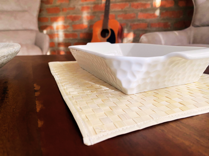 The 'Gather' Handwoven Reed Placemats (Set of 6)