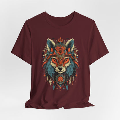 Bohemian Wolf Graphic Tee | Cool T-Shirt, Casual Wear, Nature Lover Gift, Festival Outfit, Unisex Style