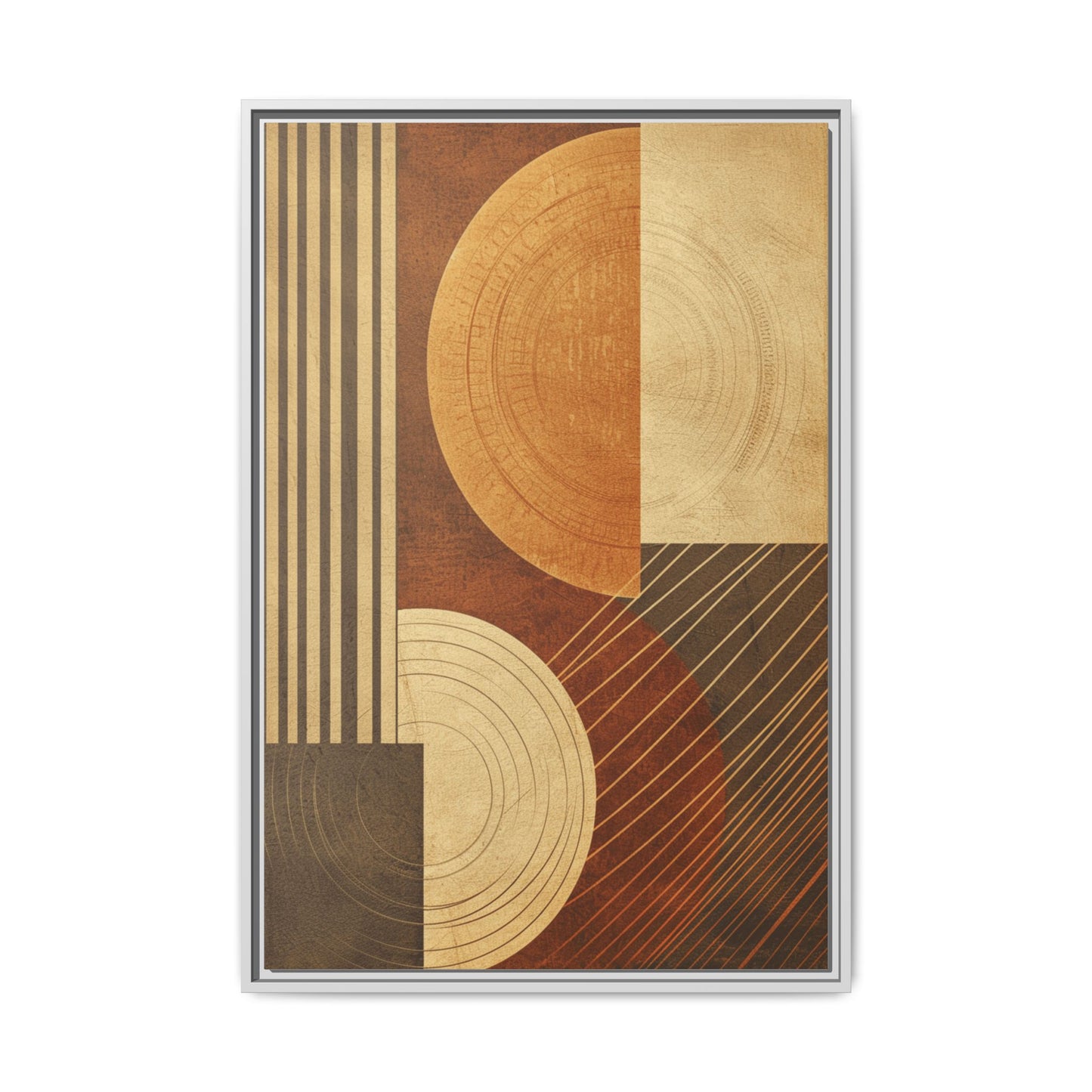 Modern Abstract Wall Art Print, Geometric Matte Canvas, Home Decor, Living Room Artwork, Boho Chic Decor, Housewarming Gift