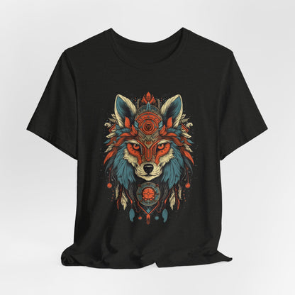 Bohemian Wolf Graphic Tee | Cool T-Shirt, Casual Wear, Nature Lover Gift, Festival Outfit, Unisex Style