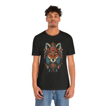 Bohemian Wolf Graphic Tee | Cool T-Shirt, Casual Wear, Nature Lover Gift, Festival Outfit, Unisex Style