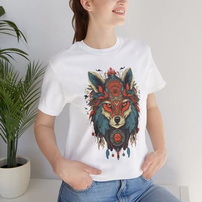 Bohemian Wolf Graphic Tee | Cool T-Shirt, Casual Wear, Nature Lover Gift, Festival Outfit, Unisex Style