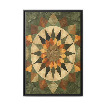 Framed Art Print - Vibrant Geometric Wall Decor for Home, Kitchen, Living Room, Gift for Housewarming, Modern Artwork