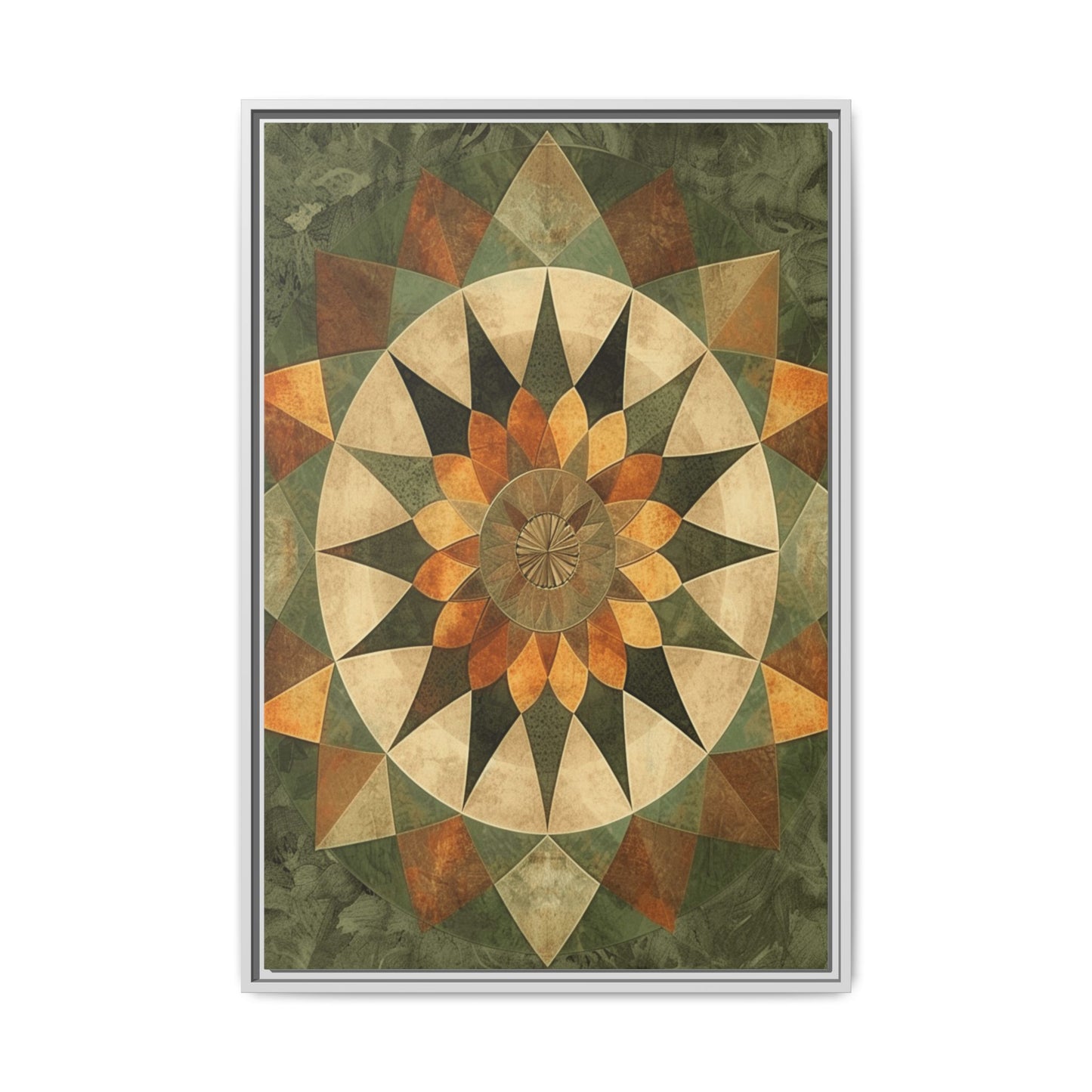 Framed Art Print - Vibrant Geometric Wall Decor for Home, Kitchen, Living Room, Gift for Housewarming, Modern Artwork