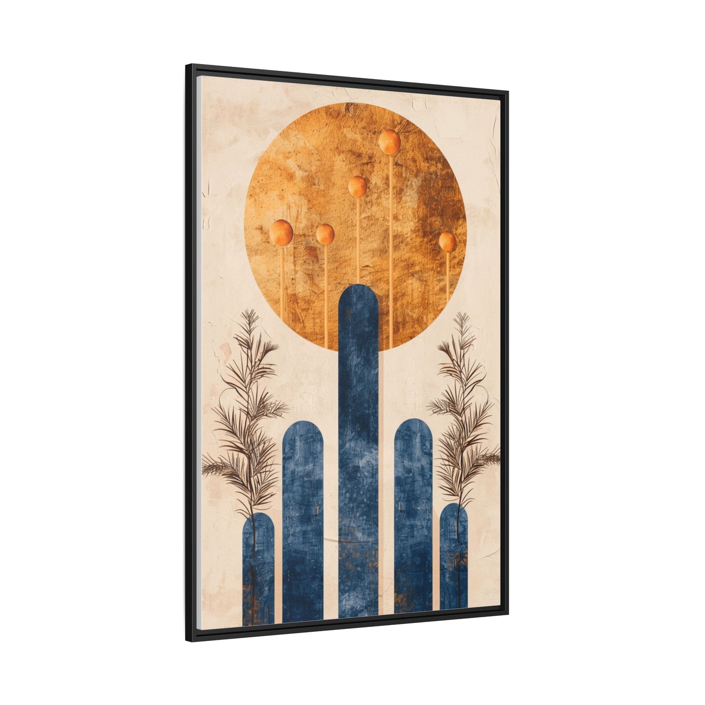 Modern Boho Wall Art Print, Framed Home Decor, Minimalist Artwork, Nature Inspired, Gift for Her, Room Decoration