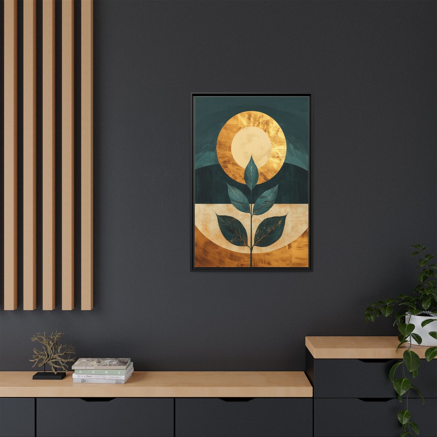 Framed Art Print - Modern Botanical Wall Decor, Nature Inspired Artwork for Home, Gift for Plant Lovers, Housewarming Decoration, [...]