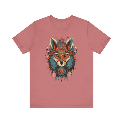 Bohemian Wolf Graphic Tee | Cool T-Shirt, Casual Wear, Nature Lover Gift, Festival Outfit, Unisex Style