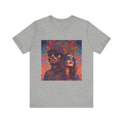 Bohemian Vibes Unisex Tee, Perfect for Festivals, Concerts, Casual Outings, Gifts, Unisex Graphic Shirt, Psychedelic Art T-Shirt