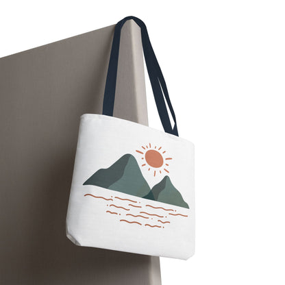 Scenic Mountain Tote Bag, AOP Eco-Friendly Bag for Nature Lovers, Travel Essentials, Beach Tote, Gift for Adventurers
