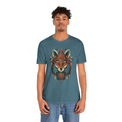 Bohemian Wolf Graphic Tee | Cool T-Shirt, Casual Wear, Nature Lover Gift, Festival Outfit, Unisex Style