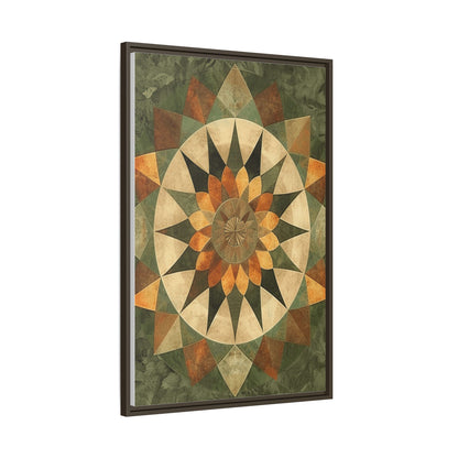 Framed Art Print - Vibrant Geometric Wall Decor for Home, Kitchen, Living Room, Gift for Housewarming, Modern Artwork