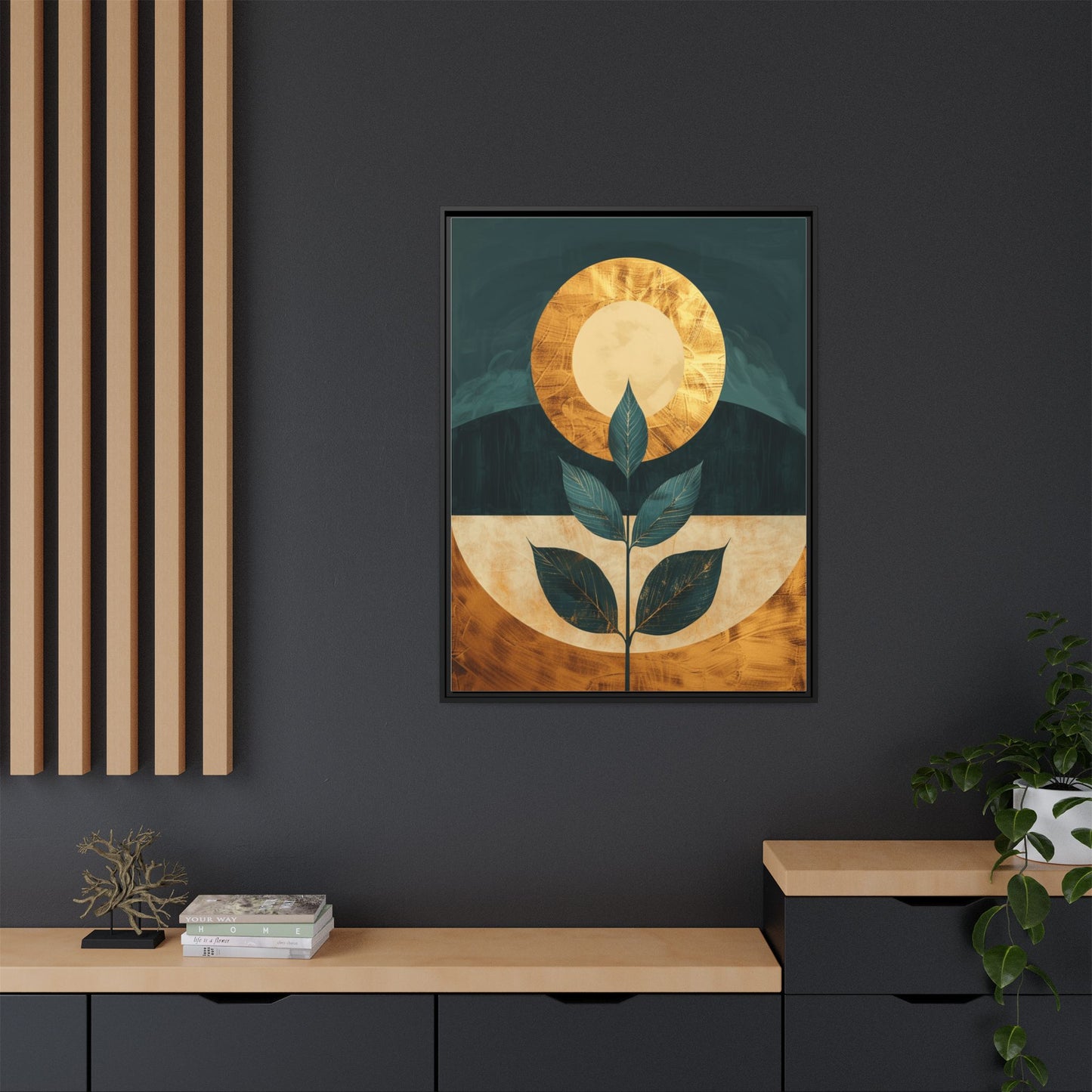 Framed Art Print - Modern Botanical Wall Decor, Nature Inspired Artwork for Home, Gift for Plant Lovers, Housewarming Decoration, [...]