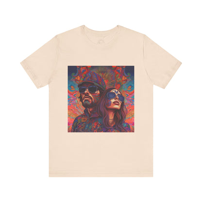 Bohemian Vibes Unisex Tee, Perfect for Festivals, Concerts, Casual Outings, Gifts, Unisex Graphic Shirt, Psychedelic Art T-Shirt