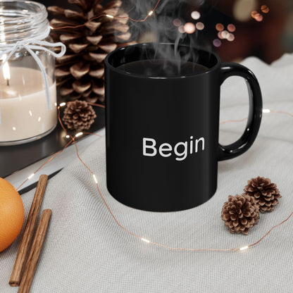 The Intentional Mug - Start Your Day with 'Begin', Coffee Lover's Gift, Motivational Drinkware for Home or Office, Perfect for New [...]