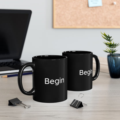 The Intentional Mug - Start Your Day with 'Begin', Coffee Lover's Gift, Motivational Drinkware for Home or Office, Perfect for New [...]