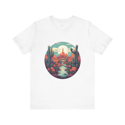 Desert Sunset Tee, Relaxed Fit Shirt, Nature Lover Gift, Casual Wear, Summer Vibes, Outdoor Adventure Clothing