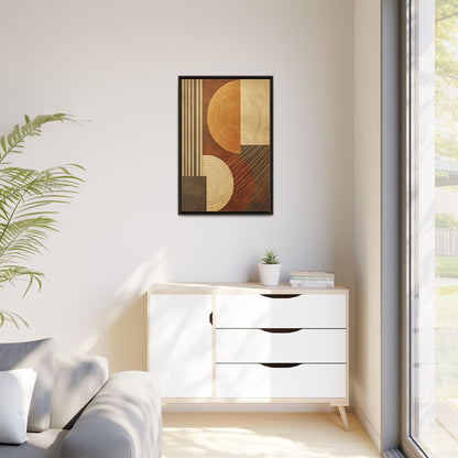 Modern Abstract Wall Art Print, Geometric Matte Canvas, Home Decor, Living Room Artwork, Boho Chic Decor, Housewarming Gift