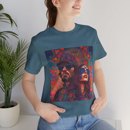 Bohemian Vibes Unisex Tee, Perfect for Festivals, Concerts, Casual Outings, Gifts, Unisex Graphic Shirt, Psychedelic Art T-Shirt