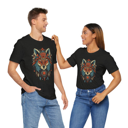 Bohemian Wolf Graphic Tee | Cool T-Shirt, Casual Wear, Nature Lover Gift, Festival Outfit, Unisex Style