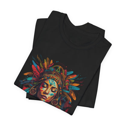 Bohemian Spirit Tee | Colorful Goddess Shirt, Artistic Graphic Tee, Festival Top, Unique Gift for Her, Boho Clothing