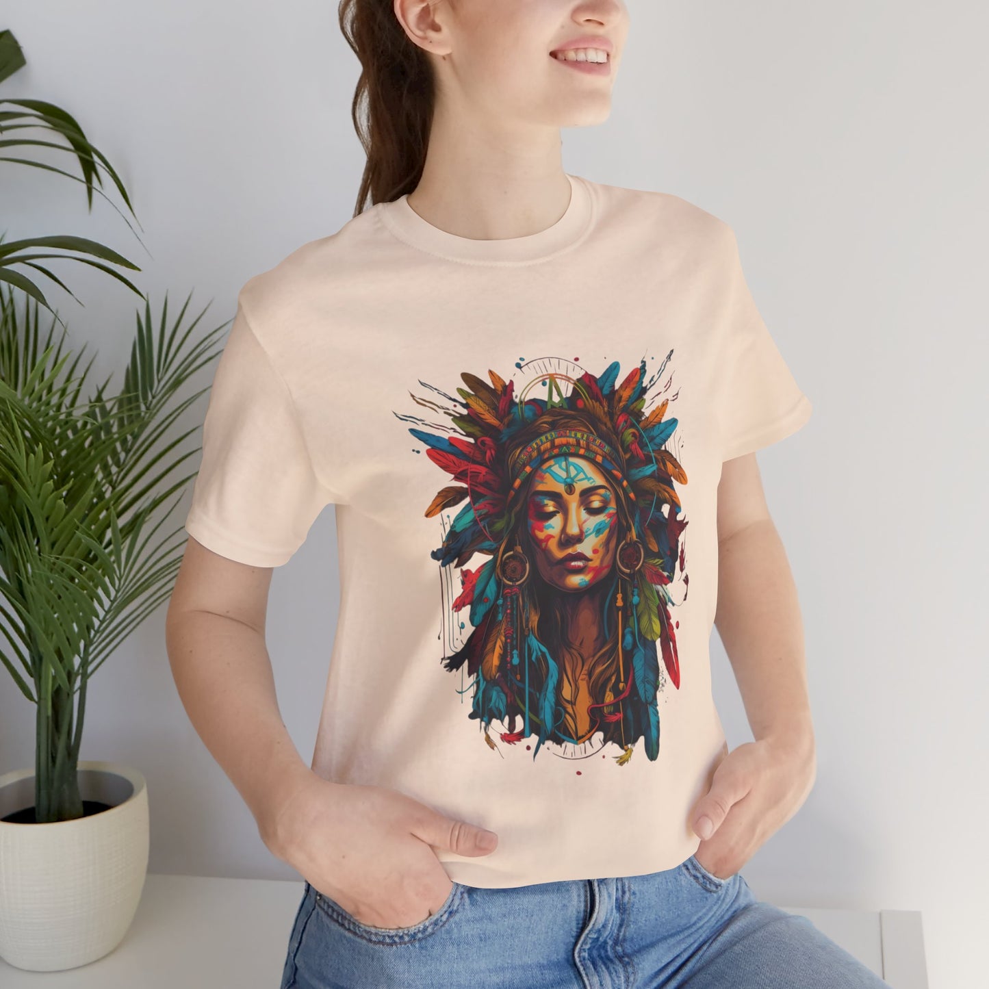 Bohemian Spirit Tee | Colorful Goddess Shirt, Artistic Graphic Tee, Festival Top, Unique Gift for Her, Boho Clothing
