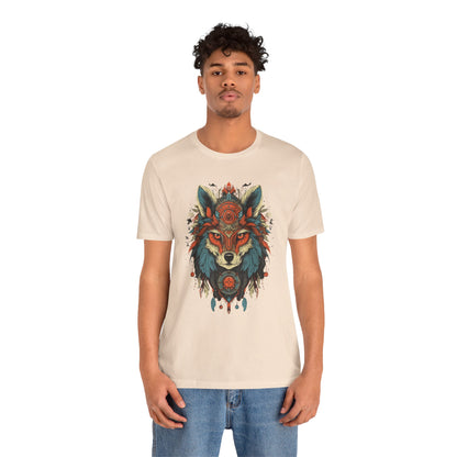 Bohemian Wolf Graphic Tee | Cool T-Shirt, Casual Wear, Nature Lover Gift, Festival Outfit, Unisex Style