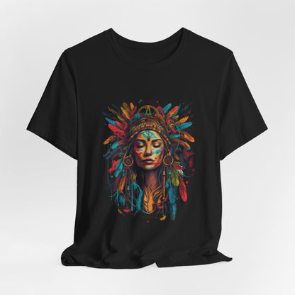 Bohemian Spirit Tee | Colorful Goddess Shirt, Artistic Graphic Tee, Festival Top, Unique Gift for Her, Boho Clothing