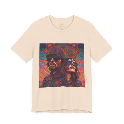 Bohemian Vibes Unisex Tee, Perfect for Festivals, Concerts, Casual Outings, Gifts, Unisex Graphic Shirt, Psychedelic Art T-Shirt