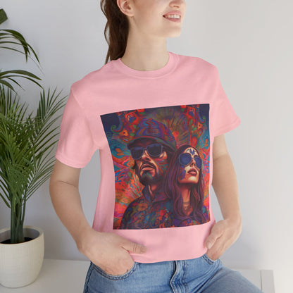 Bohemian Vibes Unisex Tee, Perfect for Festivals, Concerts, Casual Outings, Gifts, Unisex Graphic Shirt, Psychedelic Art T-Shirt