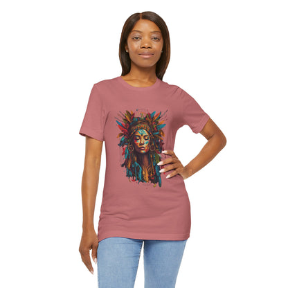 Bohemian Spirit Tee | Colorful Goddess Shirt, Artistic Graphic Tee, Festival Top, Unique Gift for Her, Boho Clothing