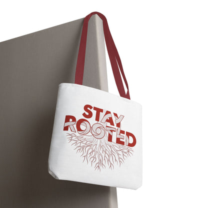 Stay Rooted Tote Bag | Eco-Friendly Carryall, Motivational Gift, Nature Lover Accessory, Daily Essentials, Earth Day