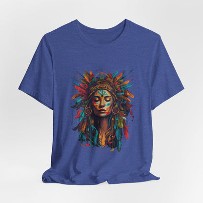 Bohemian Spirit Tee | Colorful Goddess Shirt, Artistic Graphic Tee, Festival Top, Unique Gift for Her, Boho Clothing