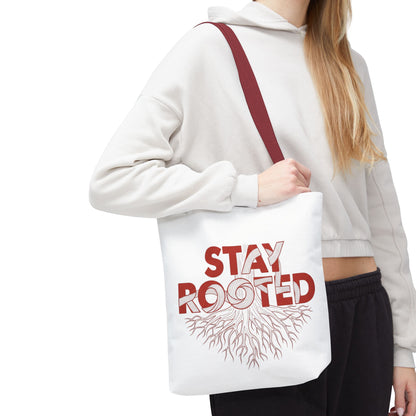 Stay Rooted Tote Bag | Eco-Friendly Carryall, Motivational Gift, Nature Lover Accessory, Daily Essentials, Earth Day