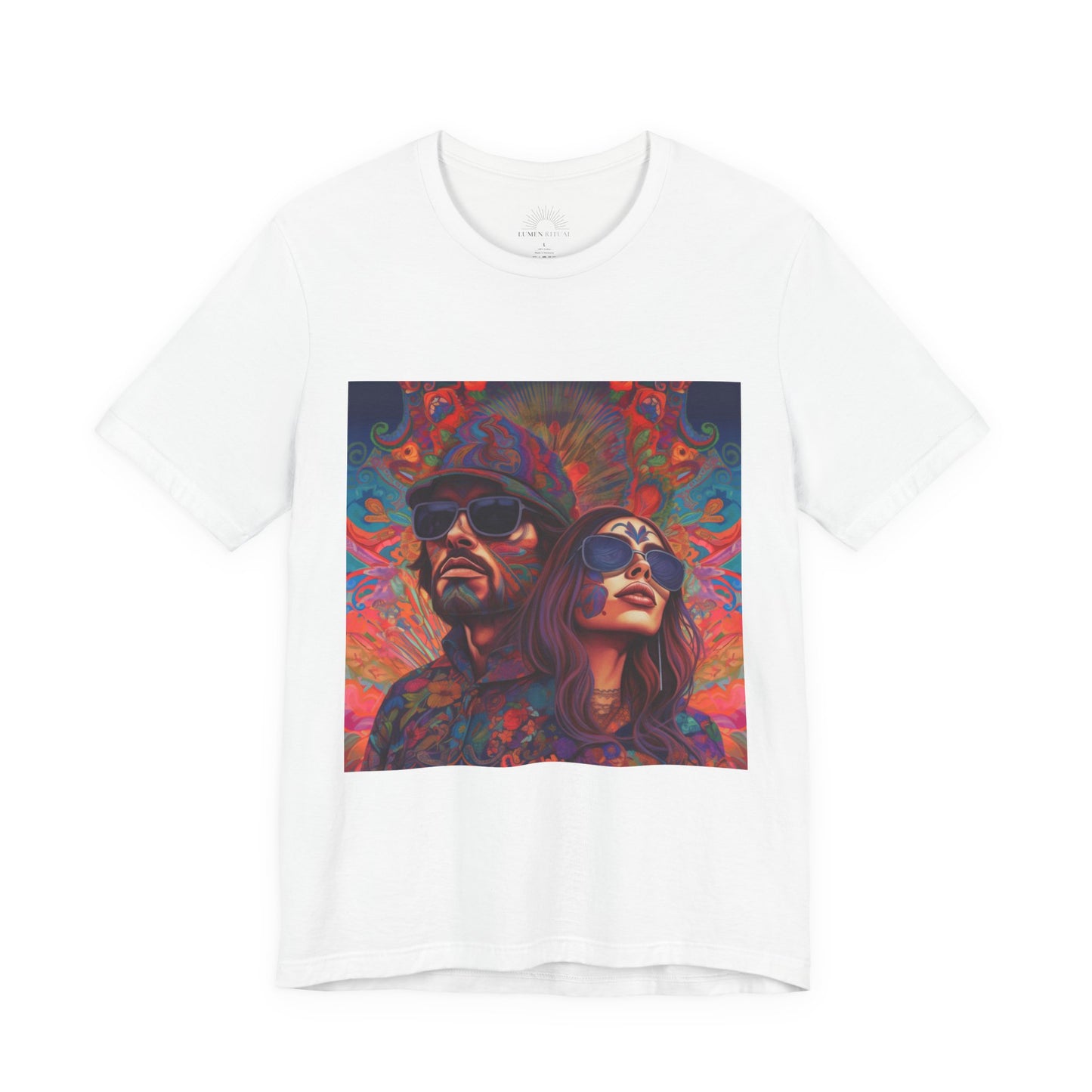 Bohemian Vibes Unisex Tee, Perfect for Festivals, Concerts, Casual Outings, Gifts, Unisex Graphic Shirt, Psychedelic Art T-Shirt