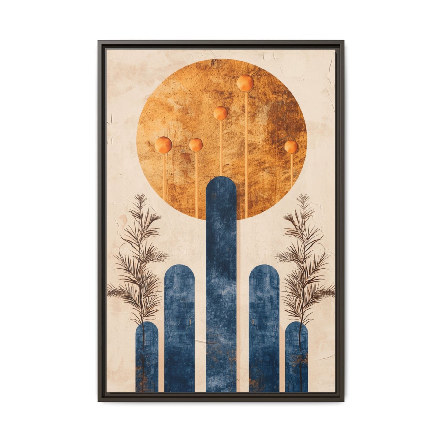 Modern Boho Wall Art Print, Framed Home Decor, Minimalist Artwork, Nature Inspired, Gift for Her, Room Decoration