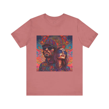 Bohemian Vibes Unisex Tee, Perfect for Festivals, Concerts, Casual Outings, Gifts, Unisex Graphic Shirt, Psychedelic Art T-Shirt