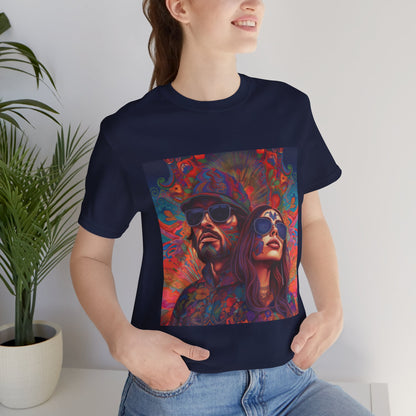 Bohemian Vibes Unisex Tee, Perfect for Festivals, Concerts, Casual Outings, Gifts, Unisex Graphic Shirt, Psychedelic Art T-Shirt