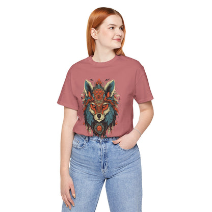 Bohemian Wolf Graphic Tee | Cool T-Shirt, Casual Wear, Nature Lover Gift, Festival Outfit, Unisex Style
