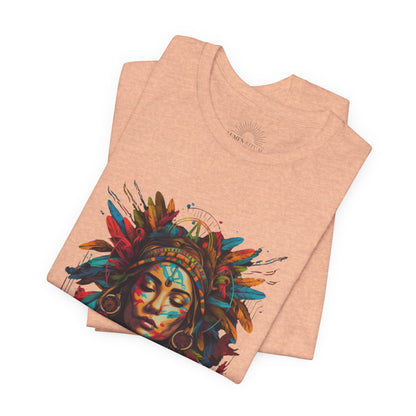 Bohemian Spirit Tee | Colorful Goddess Shirt, Artistic Graphic Tee, Festival Top, Unique Gift for Her, Boho Clothing