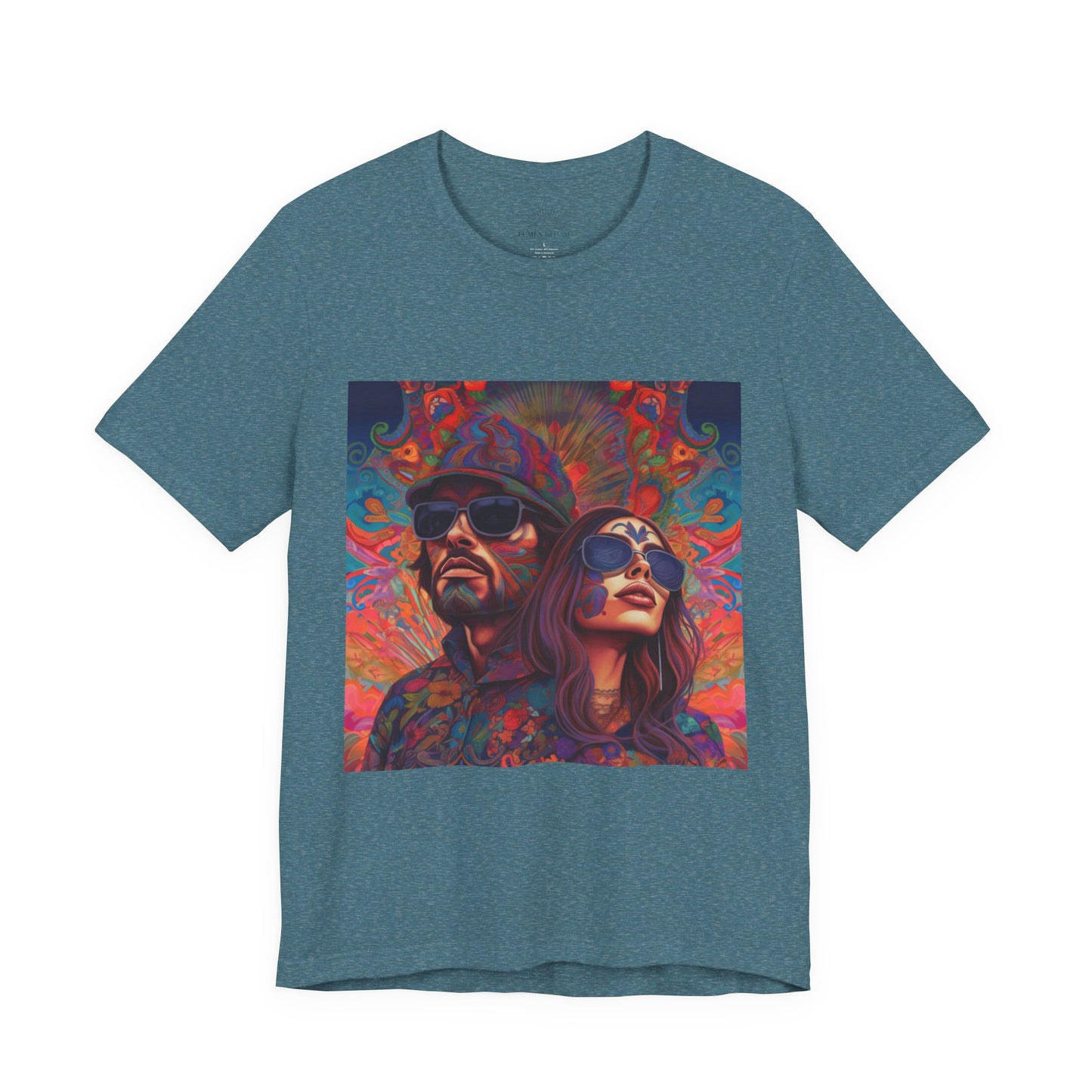 Bohemian Vibes Unisex Tee, Perfect for Festivals, Concerts, Casual Outings, Gifts, Unisex Graphic Shirt, Psychedelic Art T-Shirt
