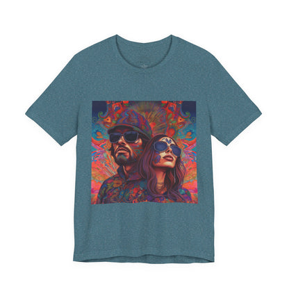 Bohemian Vibes Unisex Tee, Perfect for Festivals, Concerts, Casual Outings, Gifts, Unisex Graphic Shirt, Psychedelic Art T-Shirt